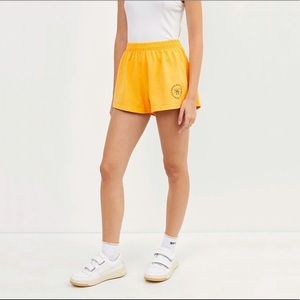 Sporty and Rich Yellow Disco Shorts S